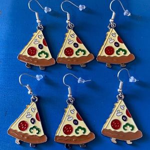 Pizza necklace and earring set!!!